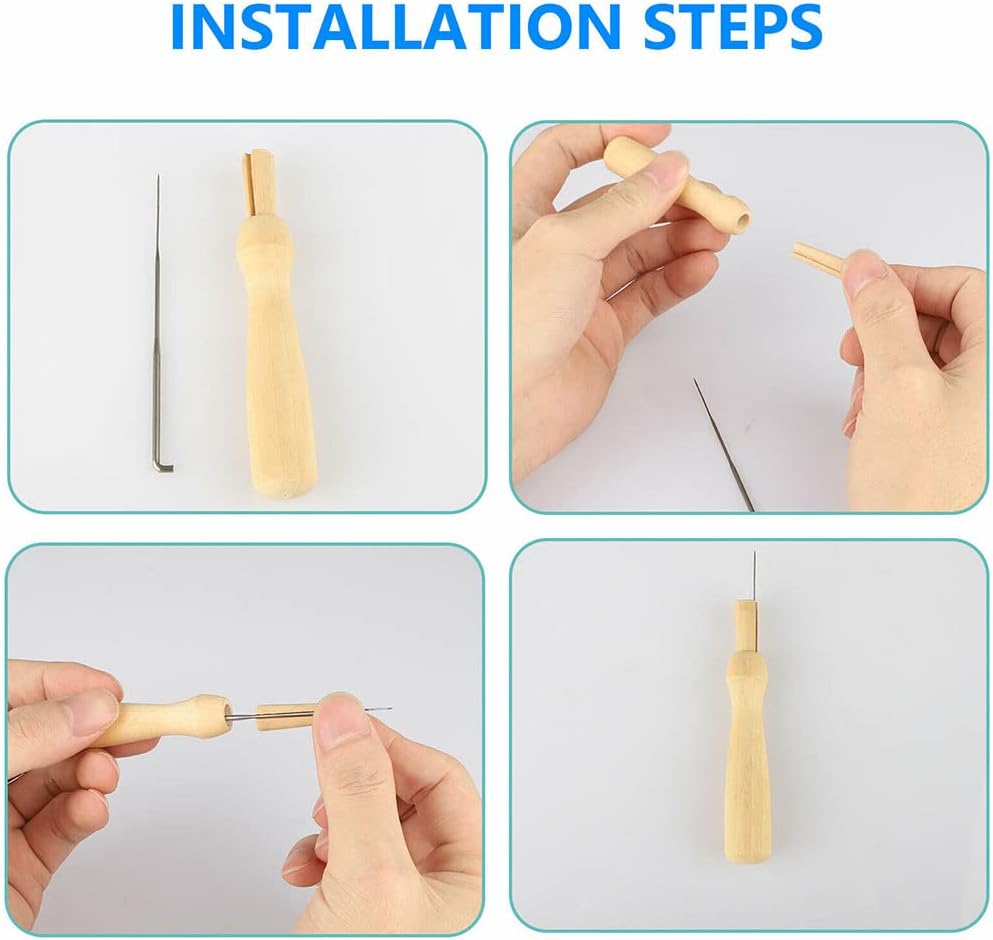 Needle Felting Kit, Needle Felting Wool Roving Set, Needle Felting Starter Kit Wool Felt Tools for Felting Wool DIY Craft Materials Needle Felting Supplies (36 Colors)