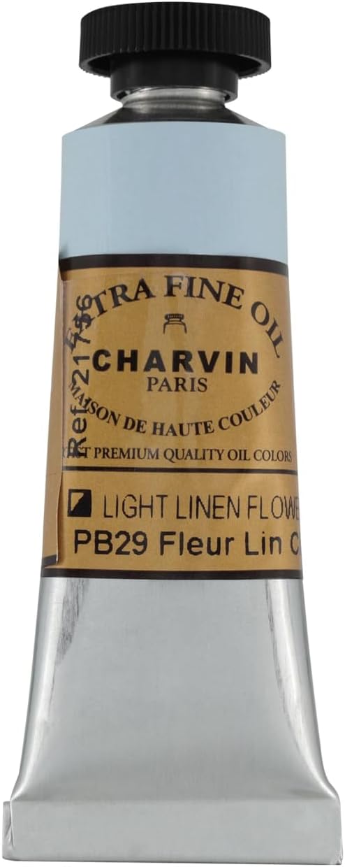 Charvin Extra Fine Oil Paint, Linen Flower Light 20 ml - Triple-Milled, Rich Texture, Poppy Oil-Based, Light-Fast, Handmade, Archival Quality