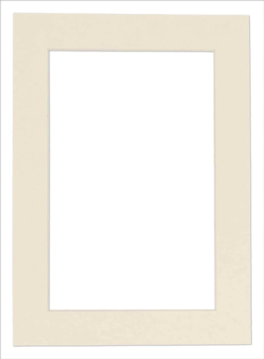 Poster Palooza 11x14 Mat Bevel Cut for 9x12 Photos - Acid Free Textured Cream Precut Matboard - for Pictures, Photos, Framing - 4-ply Thickness