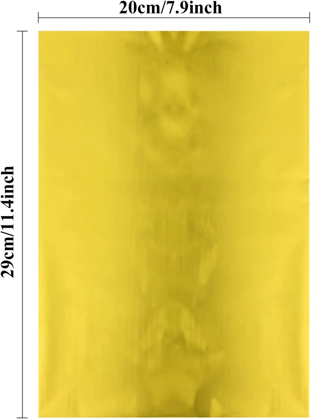 Briartw 20x29cm Hot Foil Paper 50 Sheets Pack Toner Reactive Foil Hot Stamping Foil Paper by Laser Printer and Laminator for Scrapbooking Craft Cardmaking DIY Album (Yellow Gold, 100 Sheets)