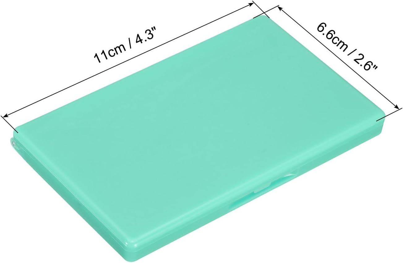 PATIKIL Magnetic Needle Storage Case, Plastic Portable Sewing Pin Keeper Needle Organizer Box Container for Embroidery Knitting Stitching, Green