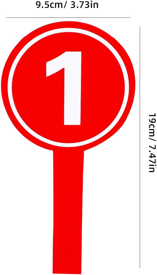 Amosfun 20 a Dry Erase Board Voting Paddles 1-10 Score Number Boards Yes or No Paddles Games Paddle Whiteboard Multi-Function Score Boards Wipe The Board Foam Mini