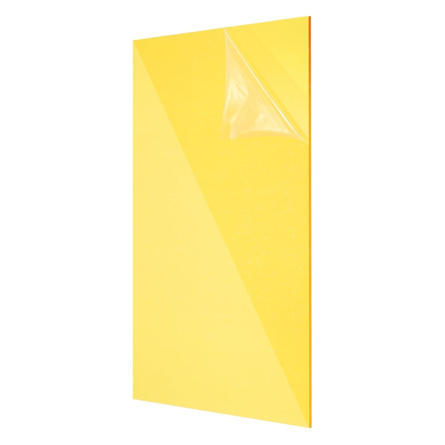 uxcell Acrylic Sheets 12x8 Inch Acrylic Panel 1/8 Inch-3mm Plastic Board for Picture Frames Sign Holders DIY Display Projects Craft, Clear Yellow