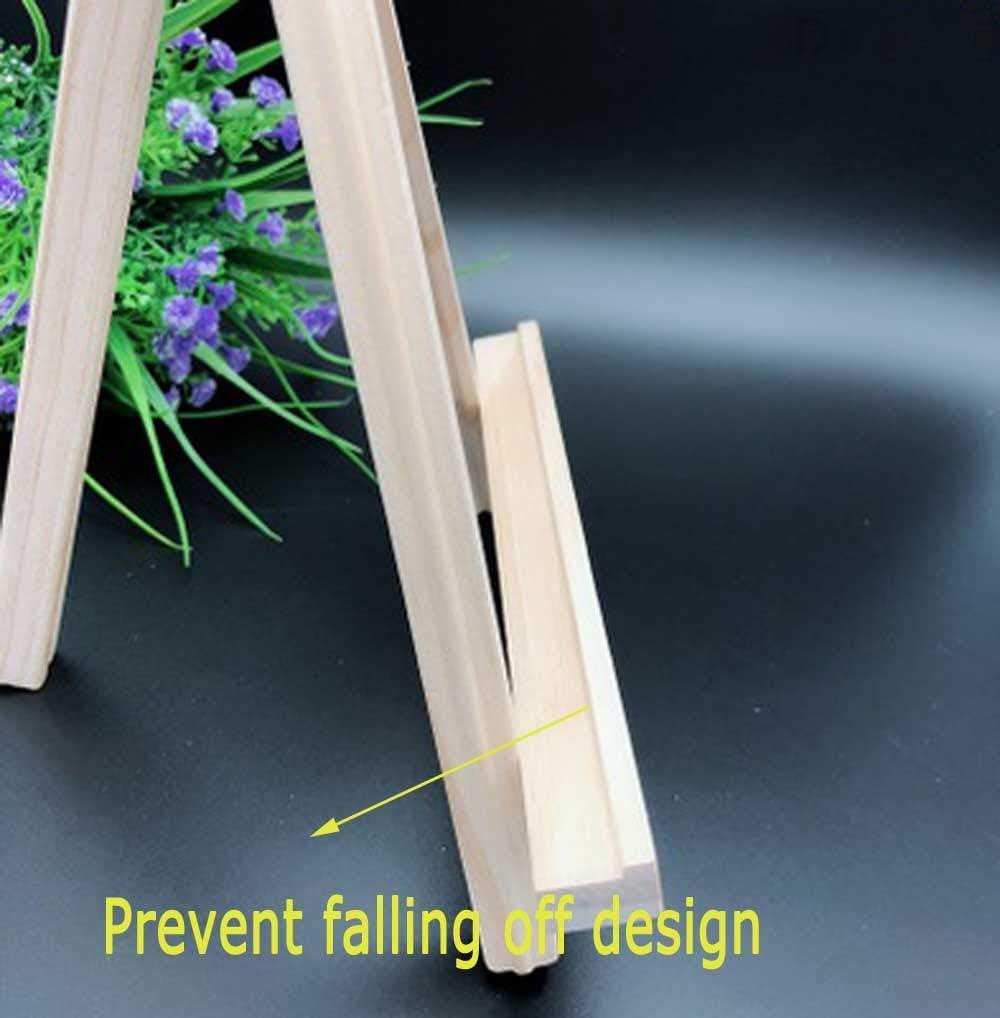 9.4 Inches Tall Wood Easels Set of Tabletop Display Easels, Art Craft Painting Easel Stand for Artist Adults Students (6pack)
