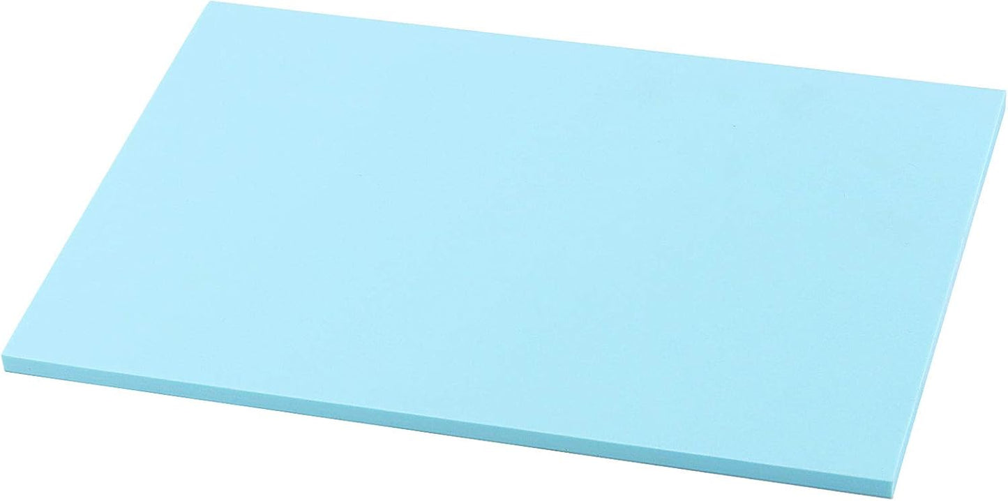 ZOENHOU 5 PCS 8.3 x 11.8 Inch Blue Large Rubber Stamp Carving Blocks, Rectangle Creative Speedy Carve Block Engraving Crafts