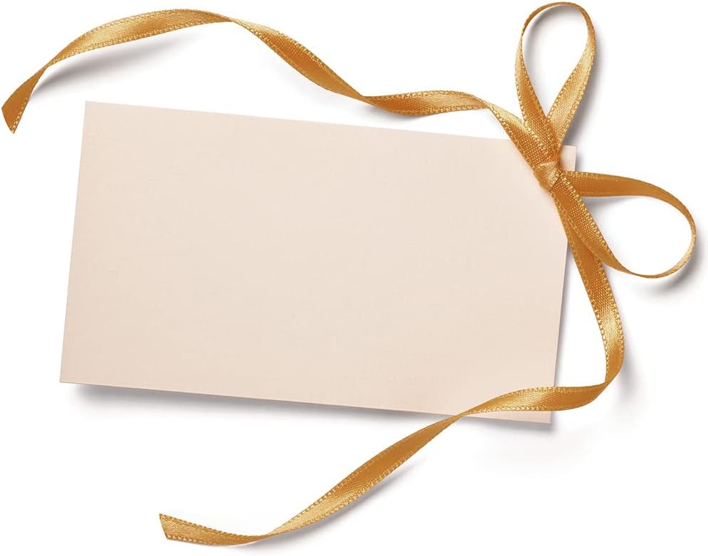 LIUYAXI Pale Gold Satin Ribbon, Double Faced 1/2" X Continuous 25 Yards Ribbons Perfect for Gift Wrapping Bows Bouquet Wedding Craft and More