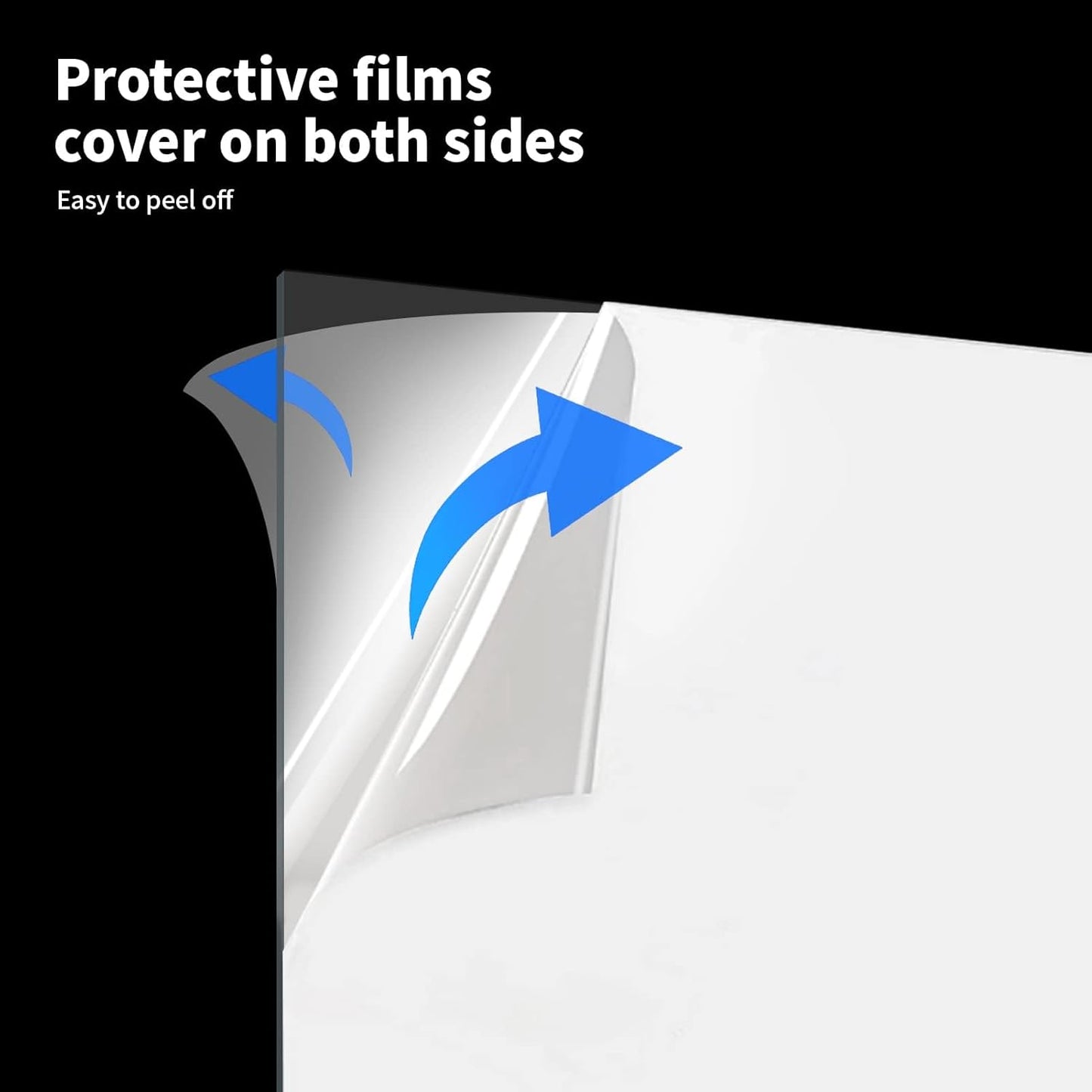 Art3d (2 Pack) 1/8" Thick Plexiglass Sheets - 36" x 48" PET Clear Acrylic Sheets for Art Design，Craft Projects, Signs, DIY in Home, Wedding, Festival,Party,Office