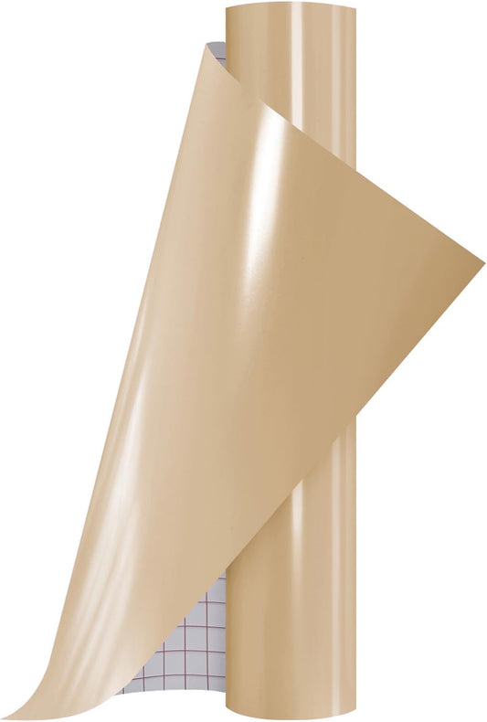 Ant Smart Adhesive Permanent Vinyl Compatible with Cricut Explore and Maker Series Without Cutting Mats, Create DIY Projects, Decals, Stickers & More (Apricot, 13inch x 5ft)