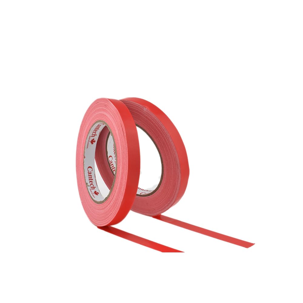 HAHIYO Red 0.5Inch Wide Floral Tape, Waterproof Florist Tape Flower Wrap Adhesive Waterproof Decorative Tape for Bouquet Stem Wrapping Flower Arranging and Floral Craft, 2Rolls 200Feet/66Yard