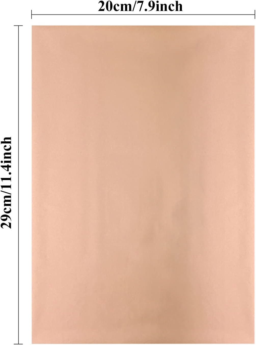 Briartw 20x29cm Hot Foil Paper 50 Sheets Pack Toner Reactive Foil Hot Stamping Foil Paper by Laser Printer and Laminator for Scrapbooking Craft Cardmaking DIY Album (Rose Gold, 100 Sheets)