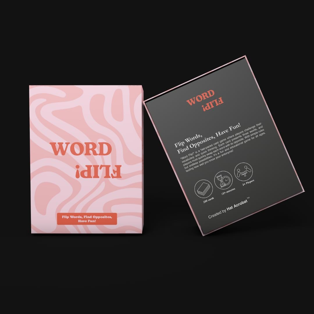 Hat Acrobat Word Flip! - The Fast-Paced Game for Adults and Teens - Skill Games Teens and Adults Will Enjoy - Family Card Games for Teens and Adults