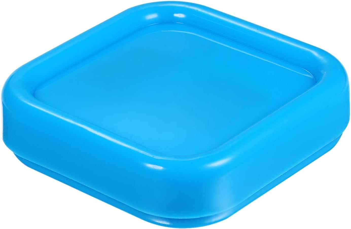 HARFINGTON Magnetic Pin Cushion Square Plastic Magnetic Sewing Pin Holder Storage Case Needle Cushion Tool for Sewing DIY Projects, Light Blue