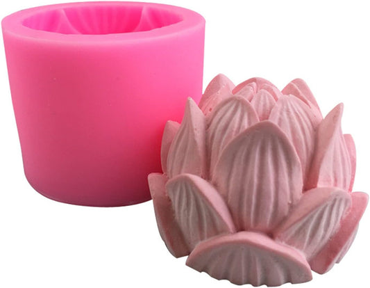 Lotus Flower Silicone Soap Mold Candle Mold Fondant Chocolate Cake Candy Mould Resin Clay Baking Pastry Tools