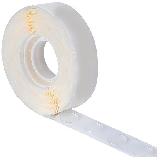 Two-Sided Adhesive Dots for Crafts, Balloons, Holiday Party Decorations, Clean Removable Non-Marking (500pc, Diameter :0.4IN)
