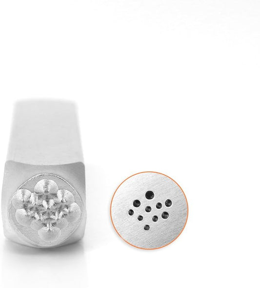 ImpressArt- Solid Dot Texture 1 Metal Stamp, 6mm