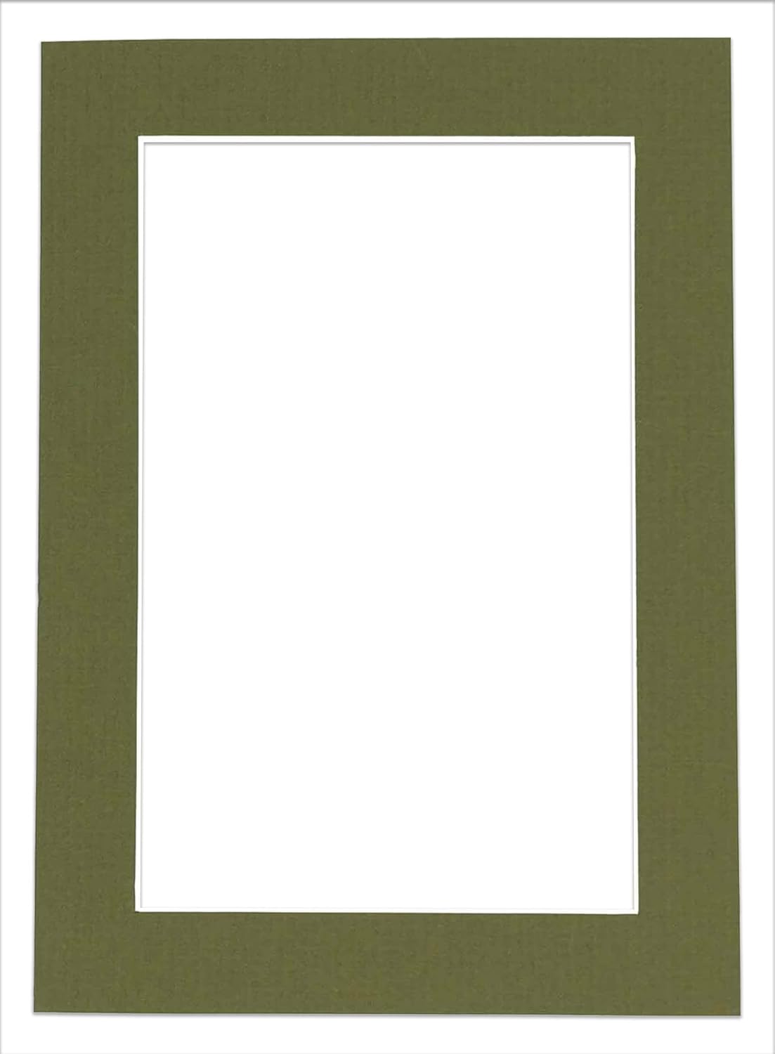 Poster Palooza 11x14 Mat for 8.5x11 Photo - Precut Dill Green Picture Matboard for Frames Measuring 11 x 14 Inches - Bevel Cut Matte to Display Art Measuring 8.5 x 11 Inches - Acid Free ONE MAT