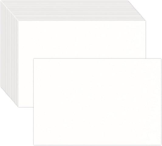 100 Pack 4''x6'' White Blank Cardstock Paper - Card Stock for Printer Postcards, Photo Paper Invitations, Greeting, Note, Thank You, Index Cards - Plain for Writing,Stamping,Printing,Art,DIY Making