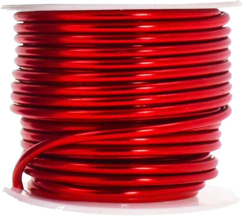 Mandala Crafts 8 Gauge Anodized Aluminum Craft Wire for Jewelry Making - 128 FT Colored Flexible Rainbow Wire - Bendable for Bonsai Armature Crafting Sculpting