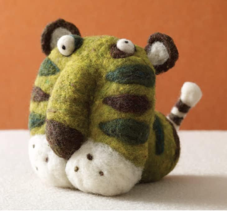 Woolbuddy Wool Roving Kit - Premium Core Wool for Needle Felting, Felting Soap & Tools – Sustainable Roving Wool for Beginners & Adults, Wet Felting Supplies (Green)