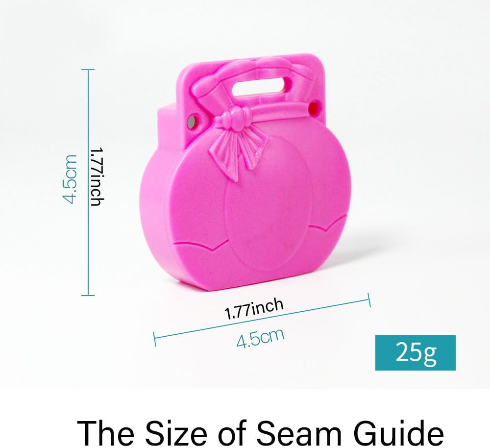 Sowiichi Magnetic Seam Guide for Sewing Machine, 3pcs 2025 Upgraded Multifunctional Polygonal Seam Guide Hemmer Guide, Universal Sewing Accessory Supplies for Magnet Making Machines