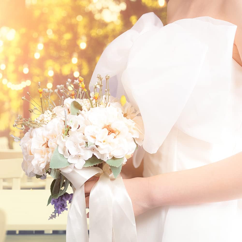 LIUYAXI White Double Faced Satin Ribbon, 2" X Continuous 25 Yards, Ribbons Perfect for Gift Wrapping Wedding Bouquet Decor DIY Craft Bow Making & Other Projects