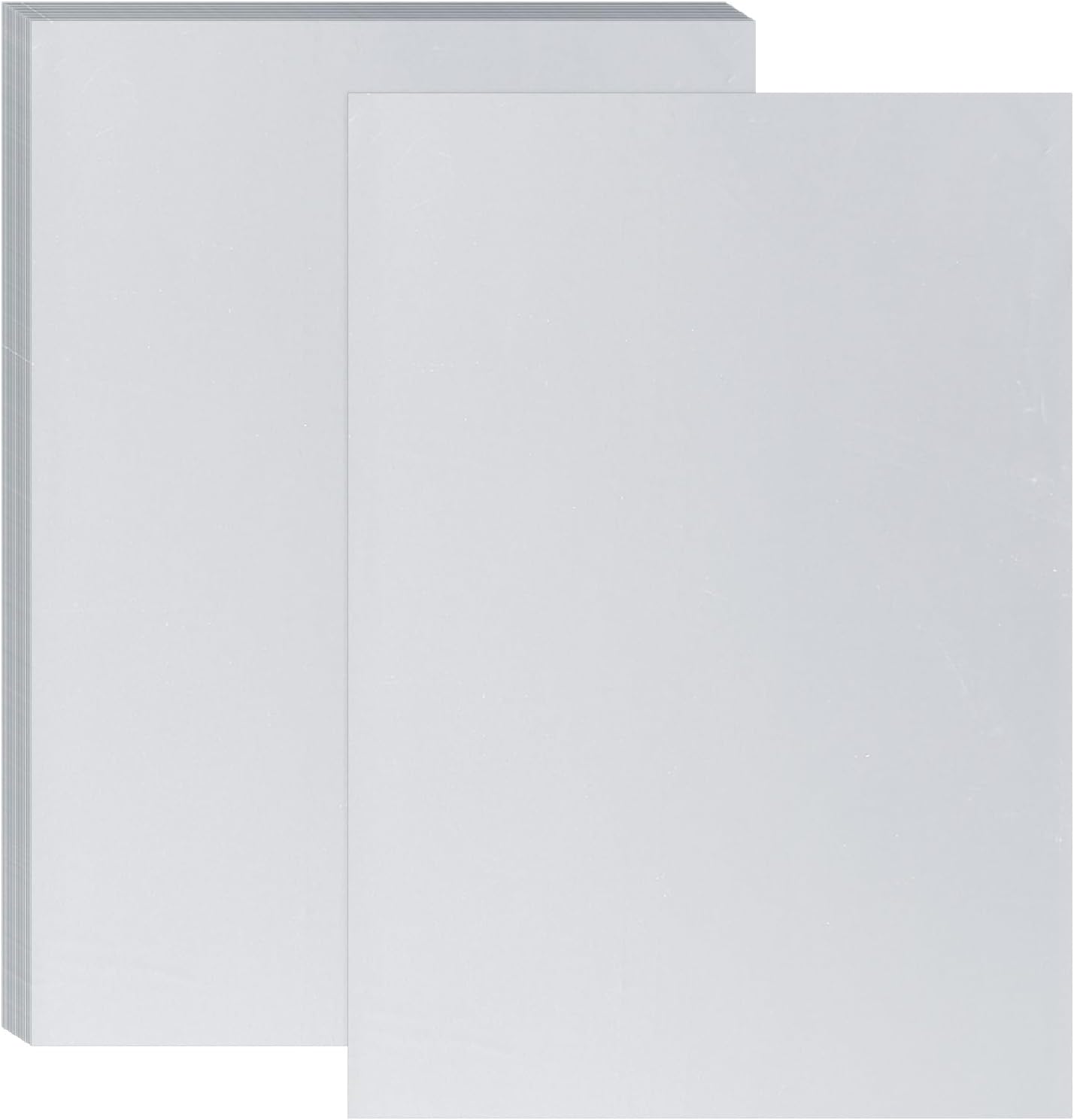 PATIKIL 11.7x8.3" Hot Stamping Foil Paper Sheet, 20 Sheets A4 Heat Transfer Hot Stamping Paper Foil for Leather DIY Logo Decor Craft Gift Package Scrapbook Card, Matt Silver