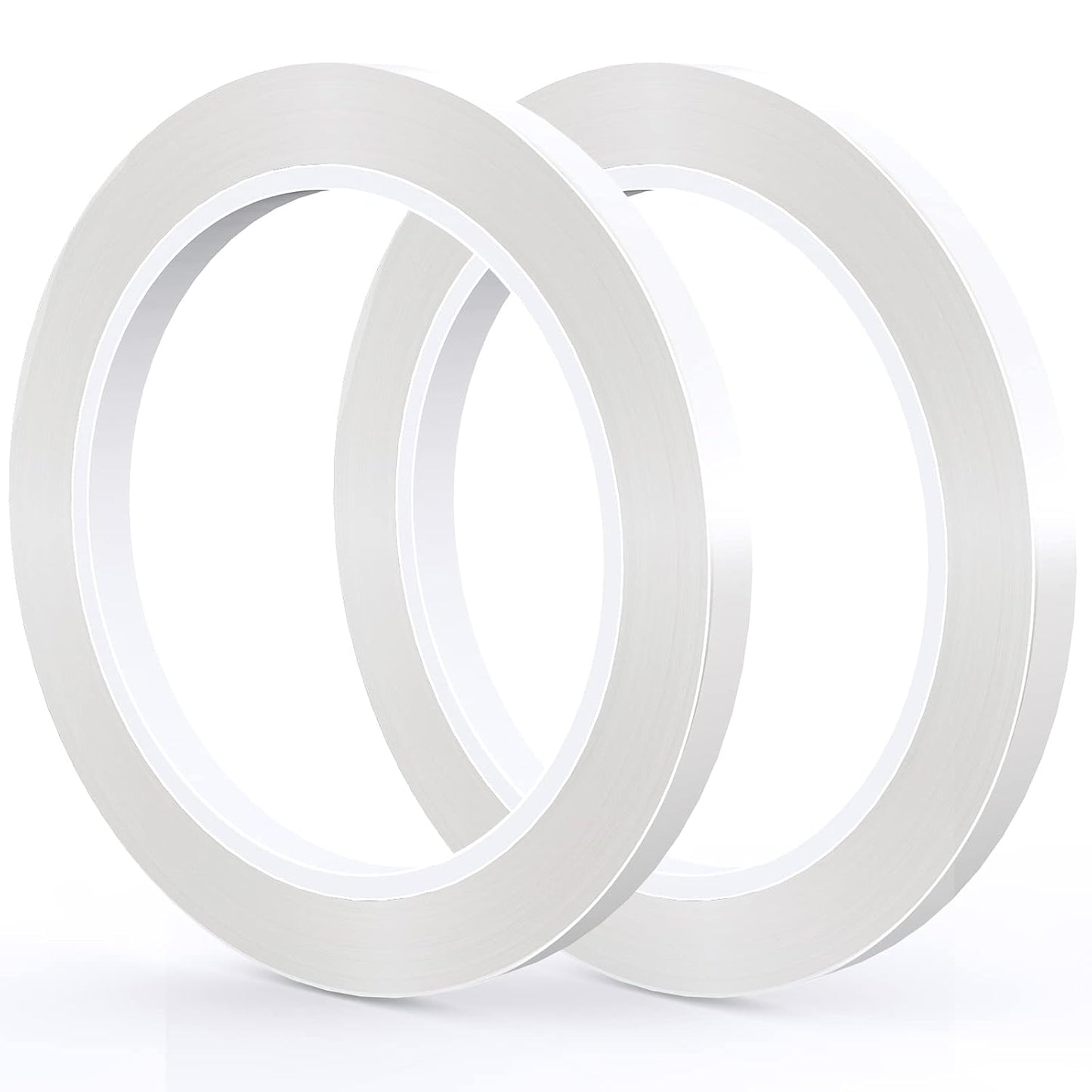 GLAMFIELDS 2 Rolls 1/4" 60Yd Floral Tapes,Clear Floral Tape,White Floral Tape for Bouquet Stem Wrap, Waterproof Florist Tape for Flower Arrangements Supplies Craft Corsages Wedding 60 Yd/Roll