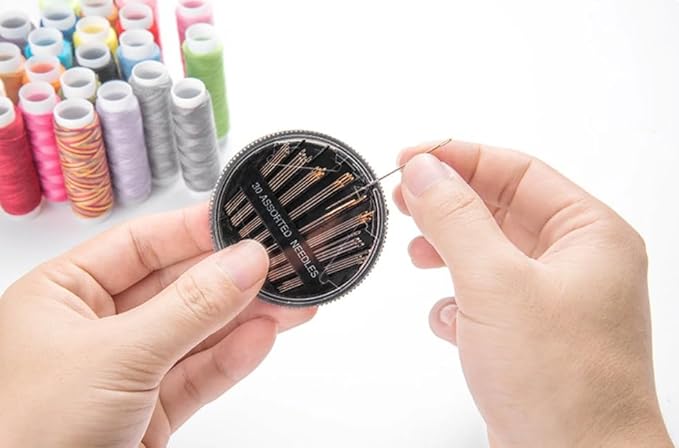 FNV Sewing kit, 229 pcs Sewing Accessories, Friendly for Beginner and Professional for Worker, Suitable for Travel, Home, School and DIY Gift, Needles, Scissors, 41XL Thread Spools