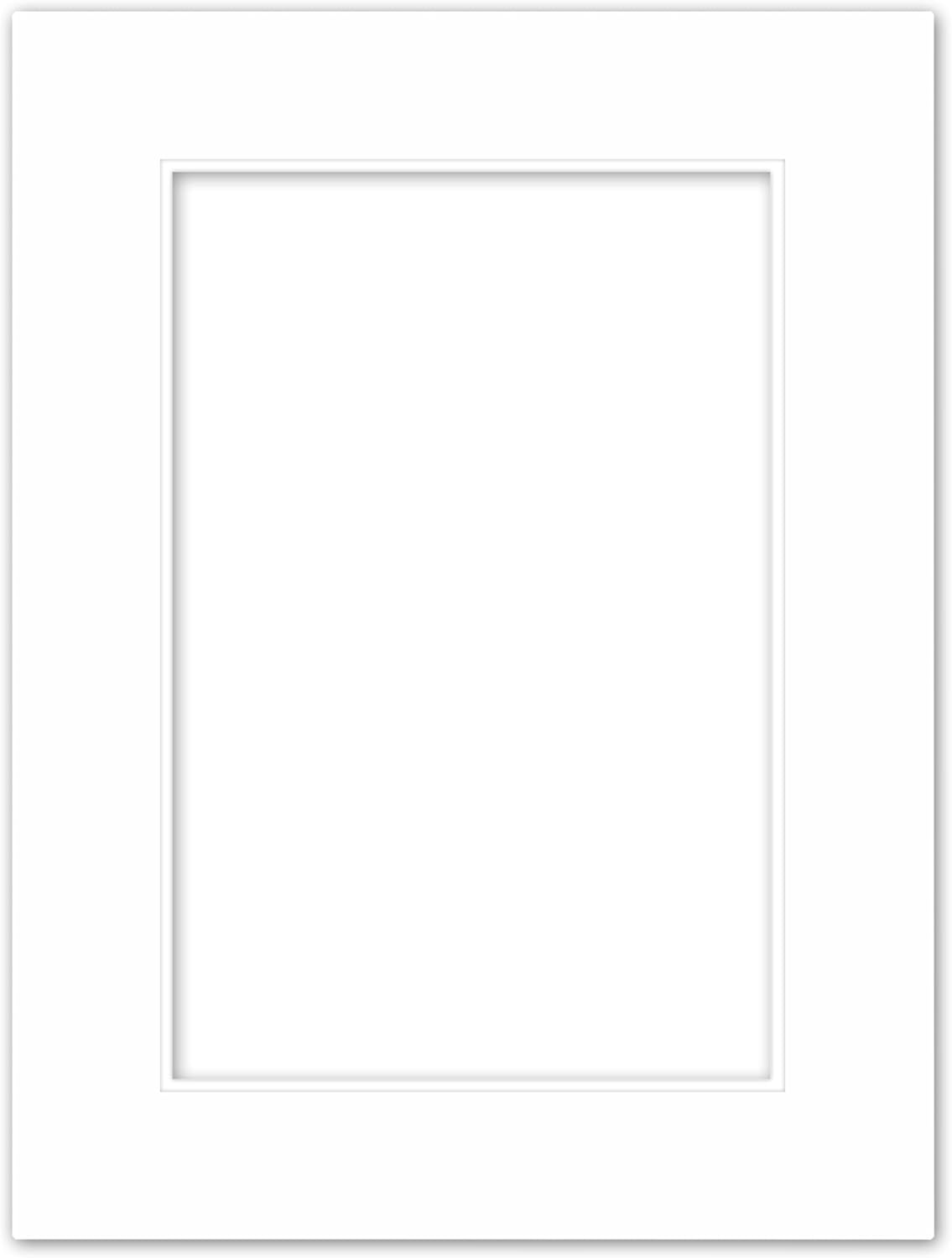 Poster Master Smooth White Matboard – 4-Ply Acid-Free Picture Mat Board with 45° Beveled Cut, Made in USA, Custom Cut to Any Size, 1/16" Thickness for Framing & Displays