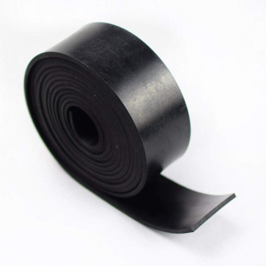 DOBTIM Neoprene Rubber Strips 1/8 (.125)" Thick X 2" Wide X 110" Long, Solid Rubber Rolls Use for Gaskets DIY Material, Supports, Leveling, Sealing, Bumpers, Protection, Abrasion, Flooring, Black