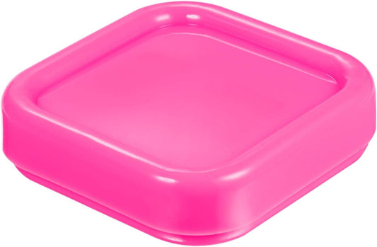 HARFINGTON Magnetic Pin Cushion Square Plastic Magnetic Sewing Pin Holder Storage Case Needle Cushion Tool for Sewing DIY Projects, Pink