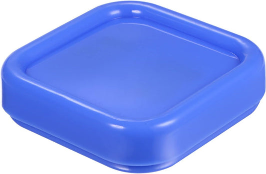 HARFINGTON Magnetic Pin Cushion Square Plastic Magnetic Sewing Pin Holder Storage Case Needle Cushion Tool for Sewing DIY Projects, Blue