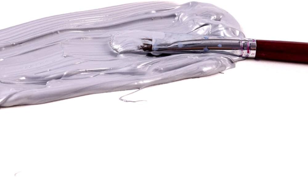 Mont Marte Discovery School Acrylic, Silver, 1/2 Gallon (2 Liter). Ideal for Students and Artists. Excellent Coverage and Fast Drying. Pump Lid Included.