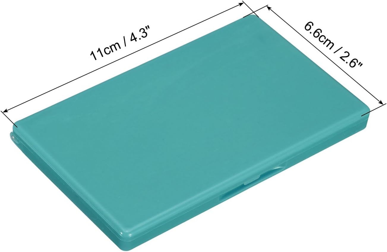 PATIKIL Magnetic Needle Storage Case, Plastic Portable Sewing Pin Keeper Needle Organizer Box Container for Embroidery Knitting Stitching, Dark Green