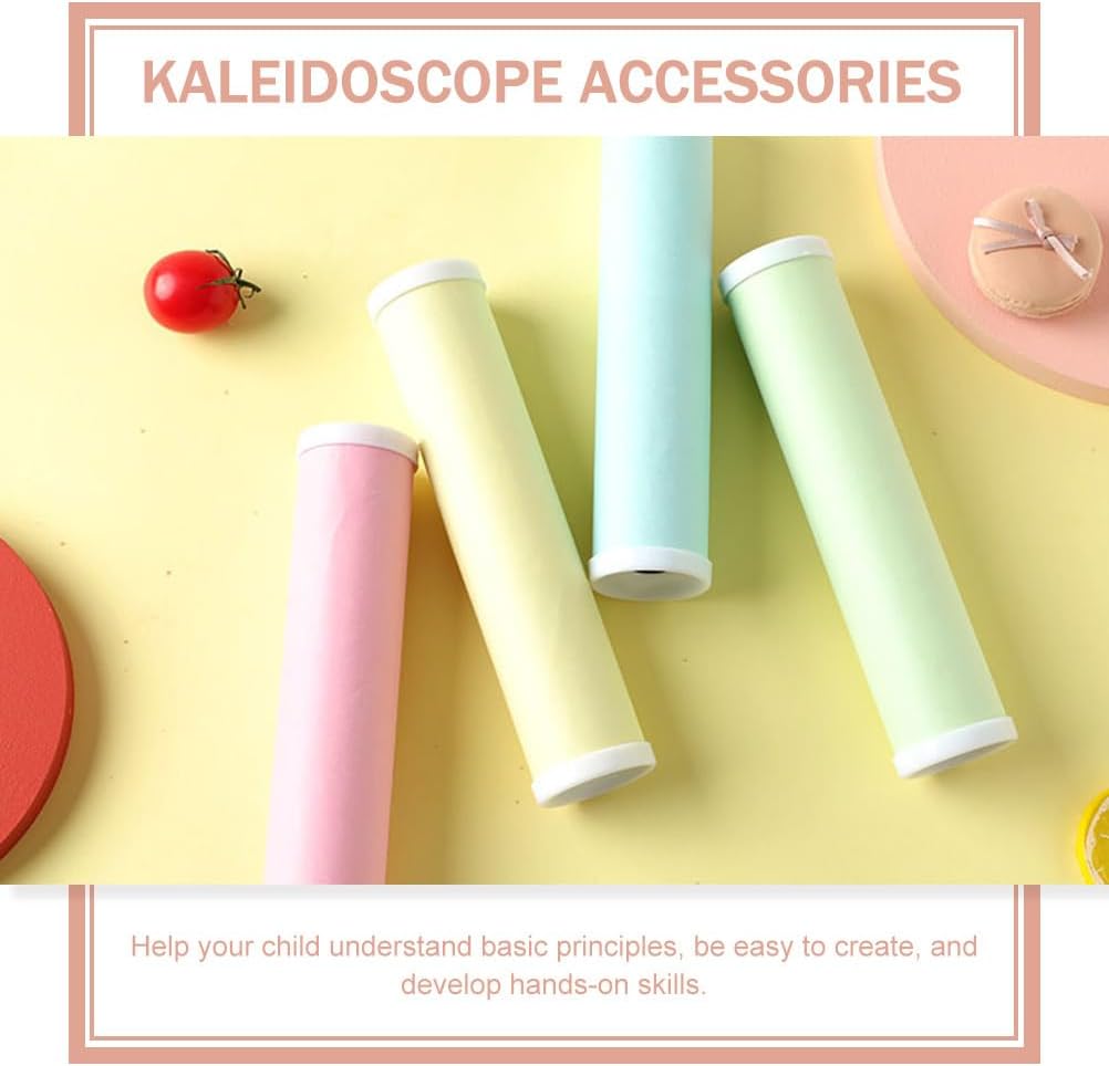 9pcs Kaleidoscope Craft Kit for Boys and Girls Blank Kaleidoscope Creative Activity Arts and Crafts Projects