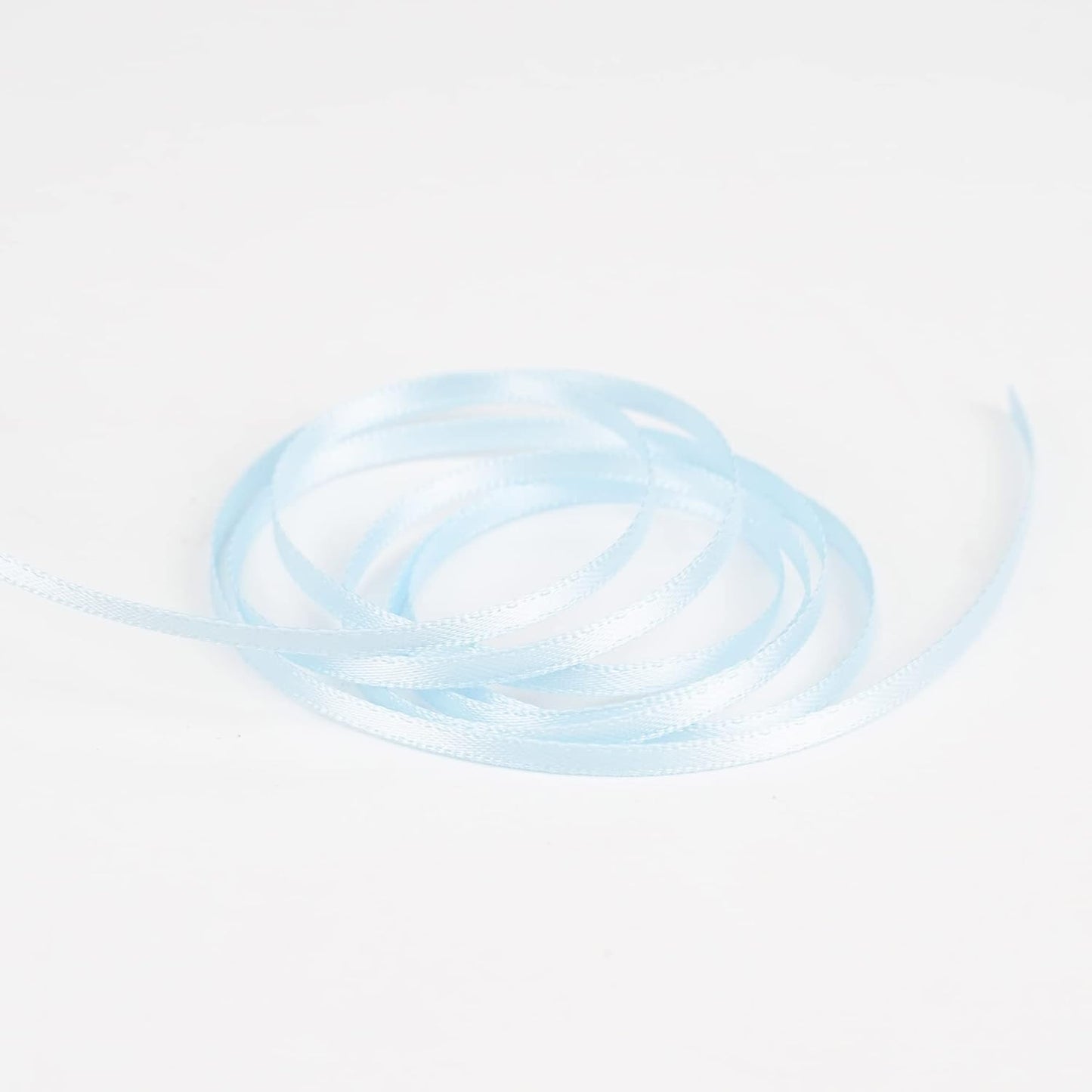 HUIHUANG Light Blue Thin Satin Ribbon 1/8 inch Ribbon 100 Yards Roll Double Face Craft Ribbon for DIY Crafts Gift Wrapping Bows Decoration Sewing and Invitation Card Hanging Tags Baby Shower Decor