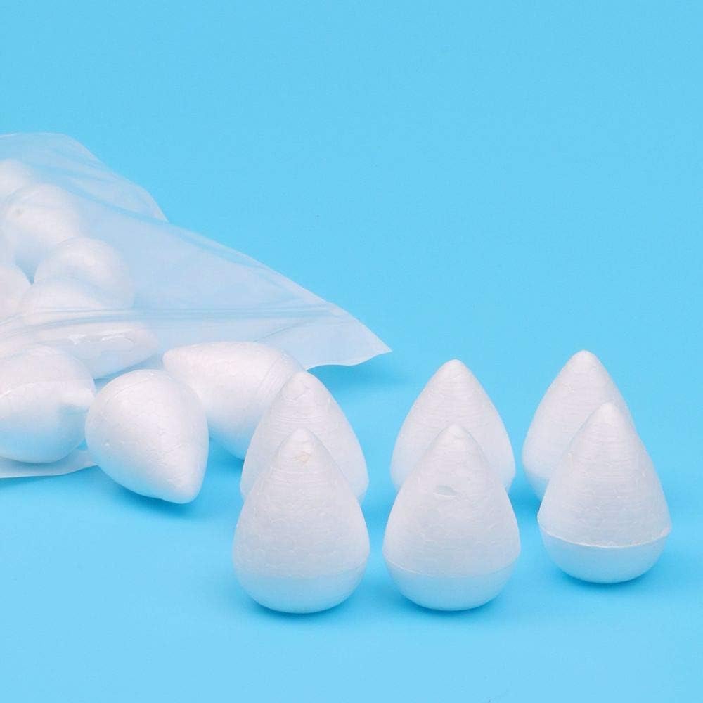 EORTA 80 Pieces Fondant Flower Forming Holders Oval Foam Flower Modeling Support Sugar Fondant Flowers Making Accessories for DIY Sugarcraft Baking Art, Large, 2.5X3.3 CM