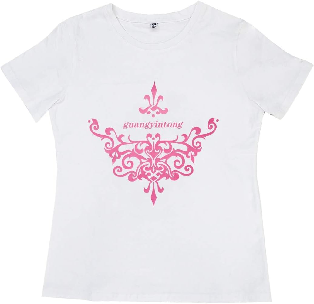 Guangyintong Heat Transfer Vinyl - 12" x 12ft Rolls, Matte Pink HTV for T-Shirts & All Cutter Machines, Easy to Cut & Weed