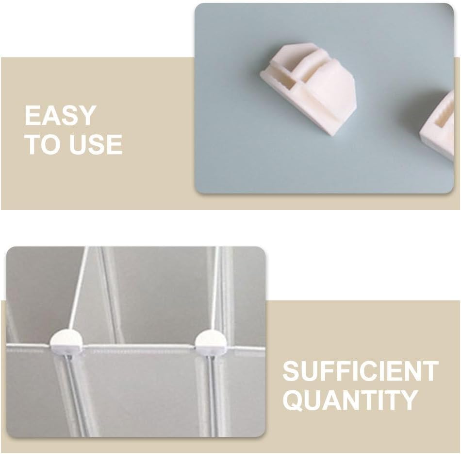 ARTIBETTER 50pcs Modular Cube Connectors Durable Storage Connectors for Wire Shelves Closet Organizers Easy Assembly Versatile Connection for Shoe Cubes Modular Storage