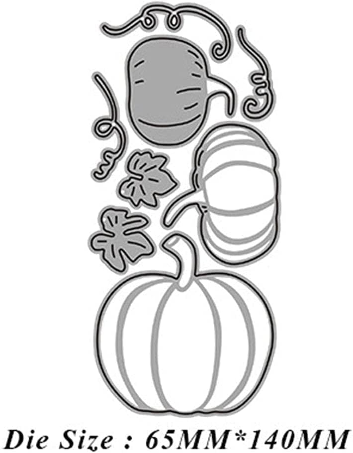 Lapoo Halloween Metal Cutting Die for Scrapbooking, 3D Backgrounds Frame New Cutting Dies DIY Album Card Making Decor Paper Metal Die Cuts Party Wedding Decorations (Halloween Pumpkin 5.6 x 2.6 in)