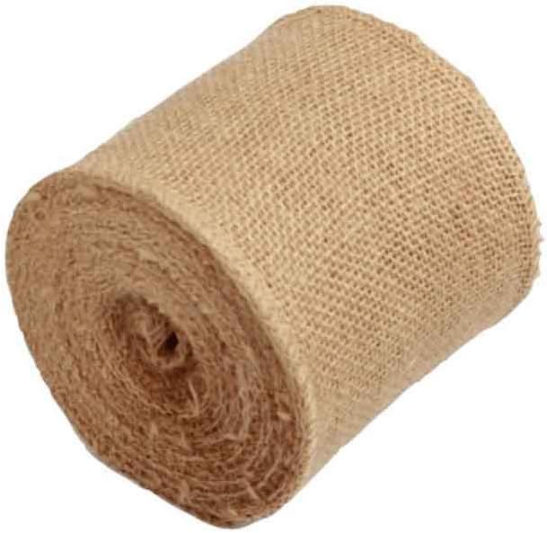 AAYU Natural Jute Burlap Ribbon Roll Brown 3 inch 90 feet 30 Yards, DIY Gift Wrapping Home Decor Crafts Christmas Decoration (3 Pack)