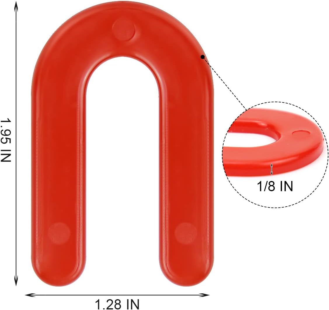 DGSL Tile Leveling System Tile Spacers 1/8 Inch, 300 pieces Horseshoe Shim U Shape Plastic Tile Leveling Clips for Various Types of Tile Leveling