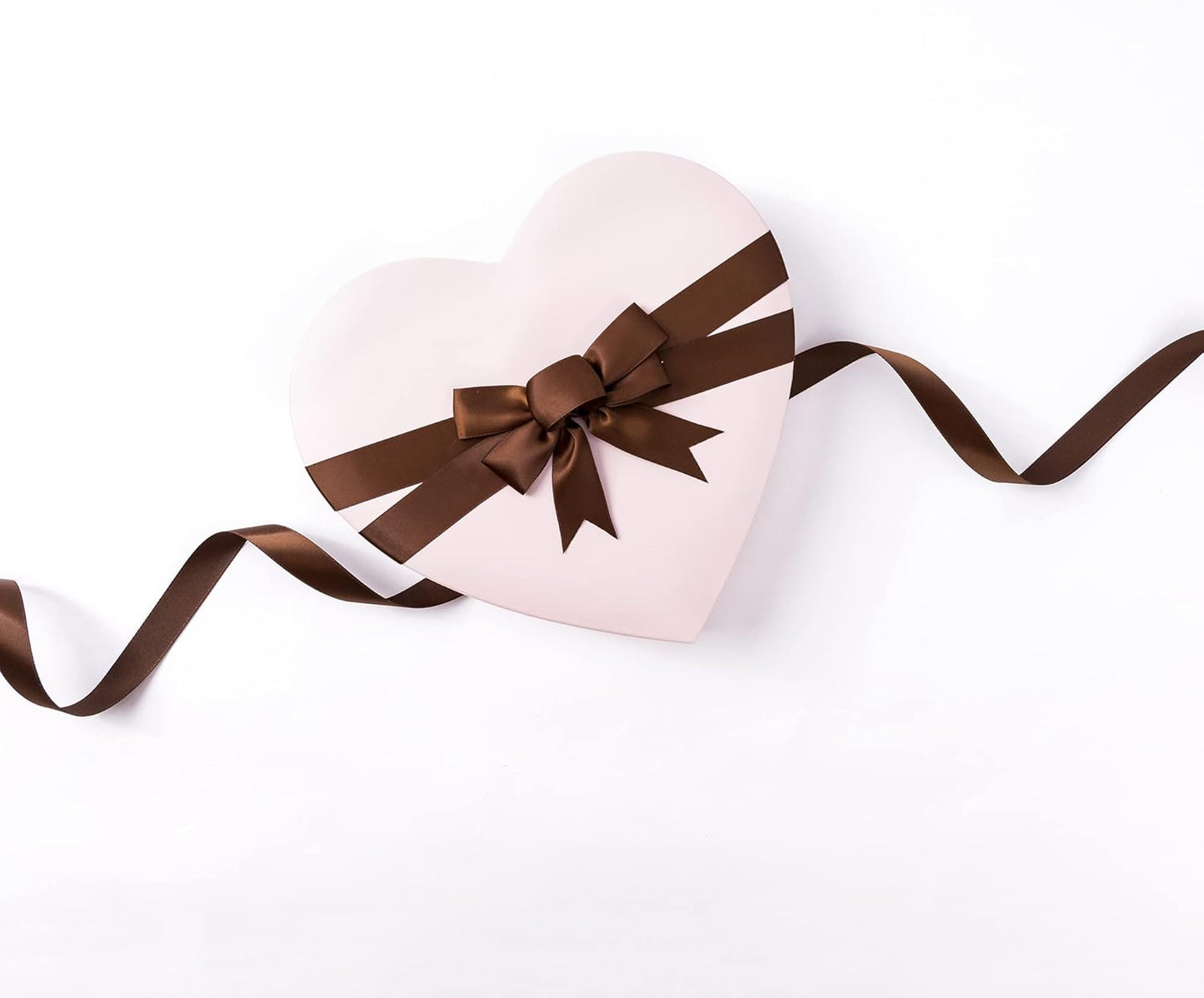 LIUYAXI Brown Satin Ribbon, Double Faced 5/8" X Continuous 25 Yards Ribbons Perfect for Gift Wrapping Bows Bouquet Wedding Craft and More