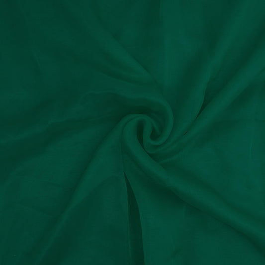 Organza Fabric 10 Yard Bridal Solid Sheer Bolt for Home Décor, Table Décor, Bridal, Fashion, Crafts, Decorations Silky Shiny Organza 44" - (10 Yard, Hunter Green)