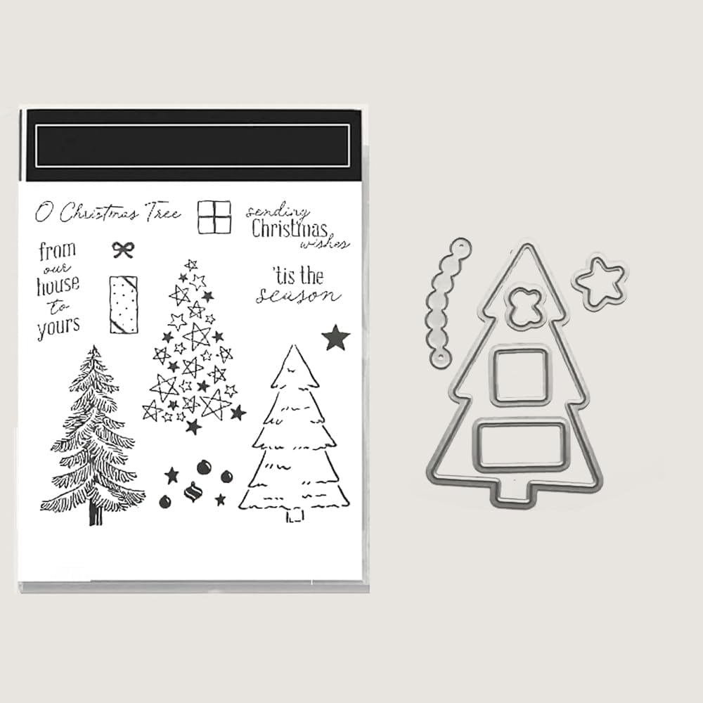2025-2026 Stamps and Dies for Card Making, Stamps and Dies Set 2025 for Christmas and Halloween, Die Cut DIY Various Festivals Album Scrapbooking Birthdays Greeting Card (M4339)