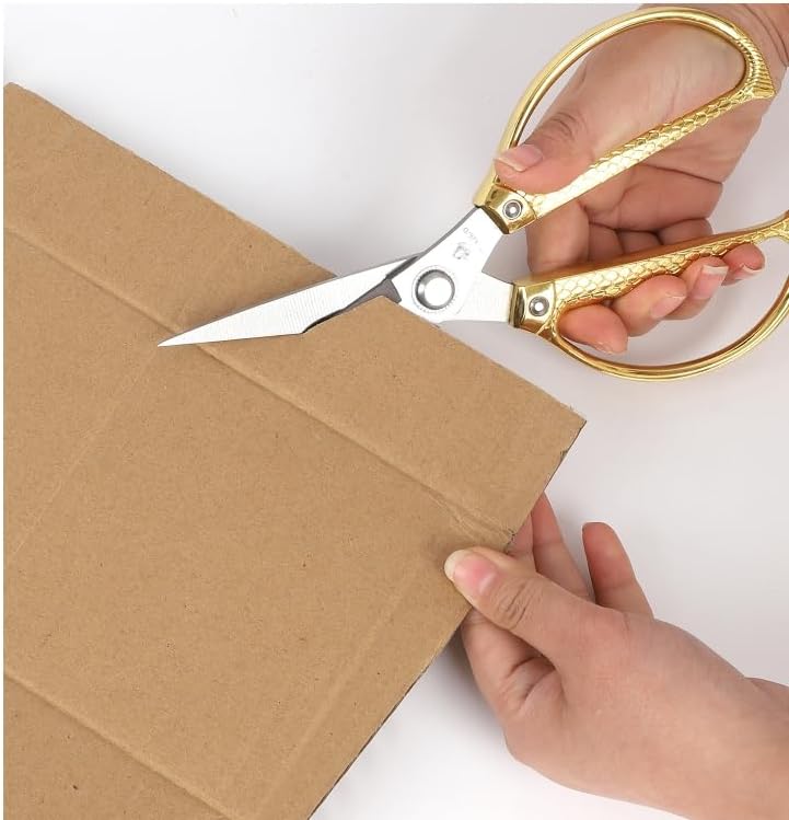 Yellow Office Scissors -Heavy Duty & All Purpose, Stainless Steel, Ideal for Kitchen office & Home Use