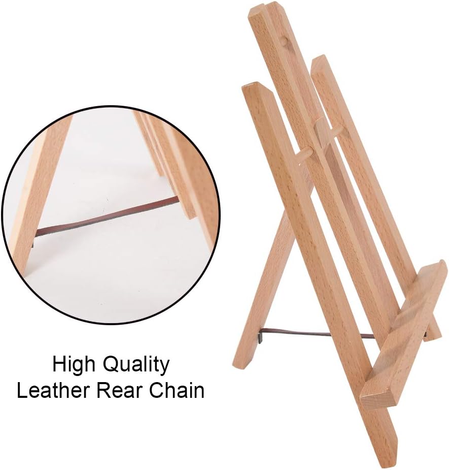 CONDA Tabletop Easel, Portable A-Frame Tripod Tabletop Easel Set for Painting Party & Displaying Canvases, Photos, Display Tripod Holder Stand for Students Kids Beginners（16 Pack 11.8 inch）