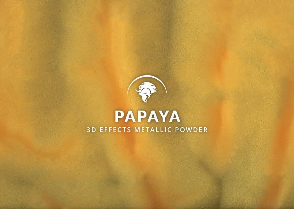 Spartan Epoxies Metallic Pigment Powder for Epoxy - 30 Unique Colors, 4oz for 1 Gallon and 12oz for 3 Gallons of Clear Epoxy, Made in The USA (Papaya, 4oz (45 Grams))