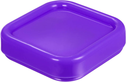 HARFINGTON Magnetic Pin Cushion Square Plastic Magnetic Sewing Pin Holder Storage Case Needle Cushion Tool for Sewing DIY Projects, Purple