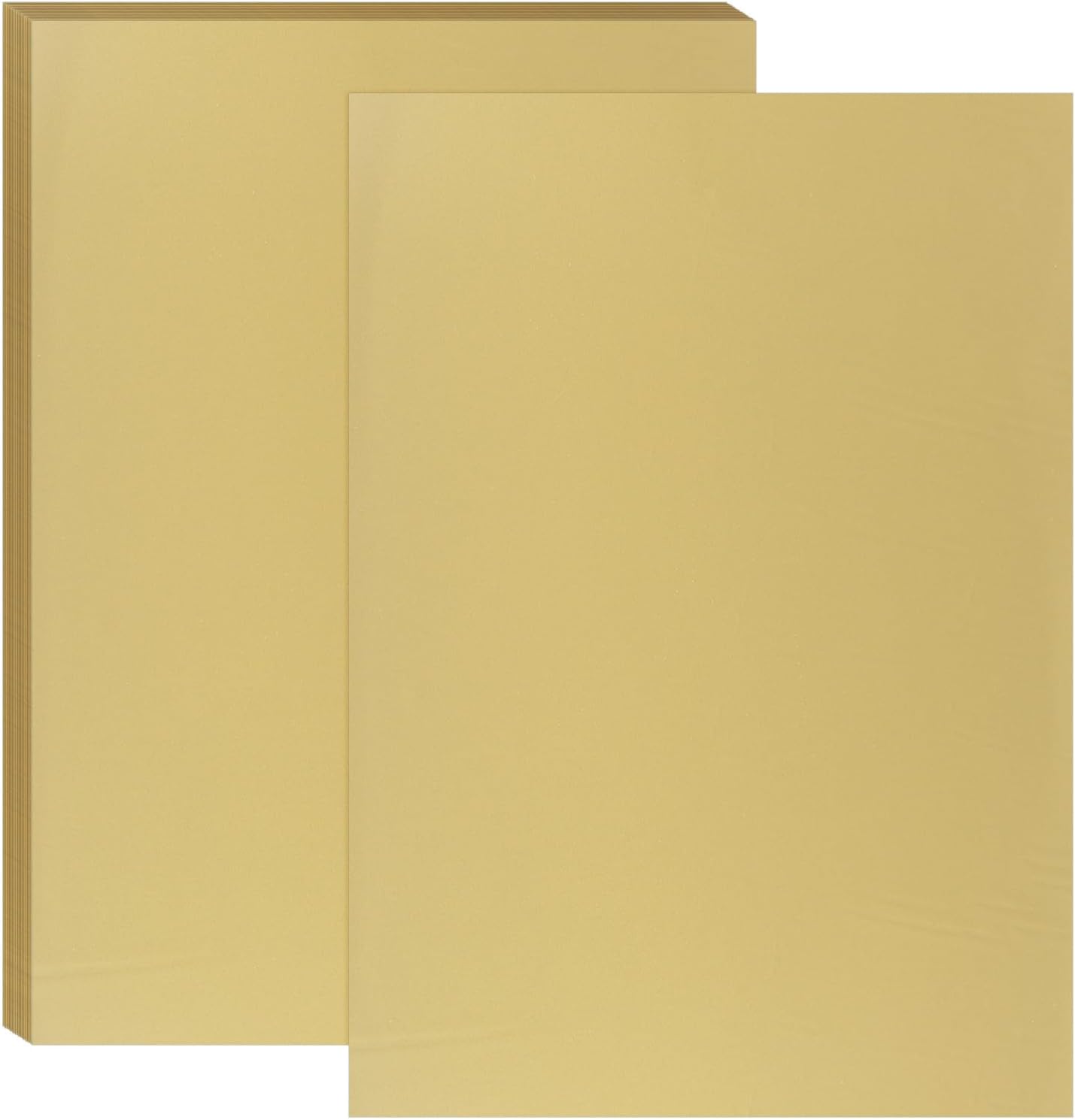 PATIKIL 11.7x8.3" Hot Stamping Foil Paper Sheet, 20 Sheets A4 Heat Transfer Hot Stamping Paper Foil for Leather DIY Logo Decor Craft Gift Package Scrapbook Card, Matt Gold